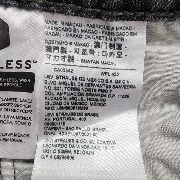 Levi's Shorts Womens W30 Faded Black Gray 501 High Rise Cut Off Button Fly - Picture 6 of 13